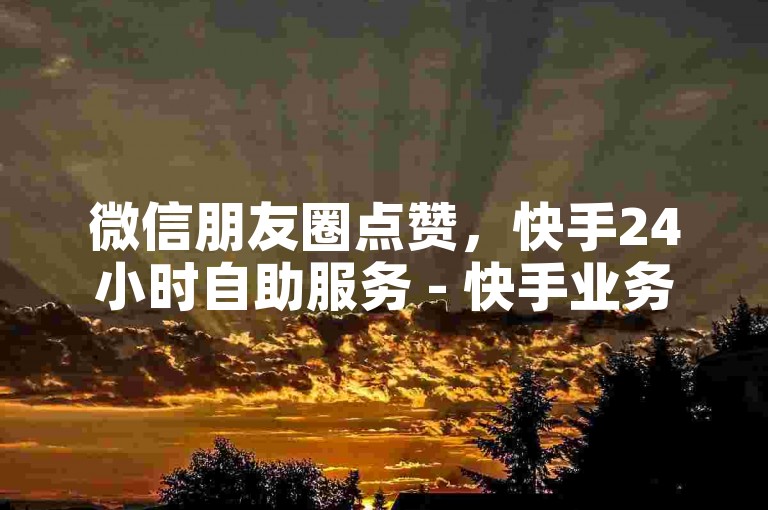 微信朋友圈点赞，快手24小时自助服务 - 快手业务全天候自助下单 - 微博粉丝购买。