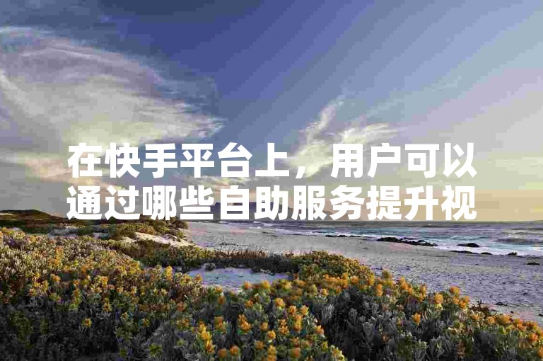 在快手平台上，用户可以通过哪些自助服务提升视频的人气和曝光度呢？