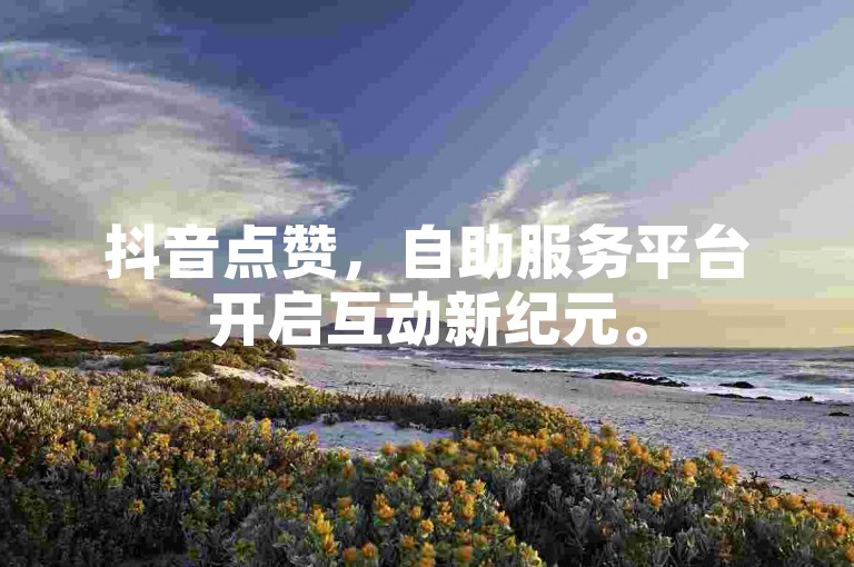 抖音点赞，自助服务平台开启互动新纪元。