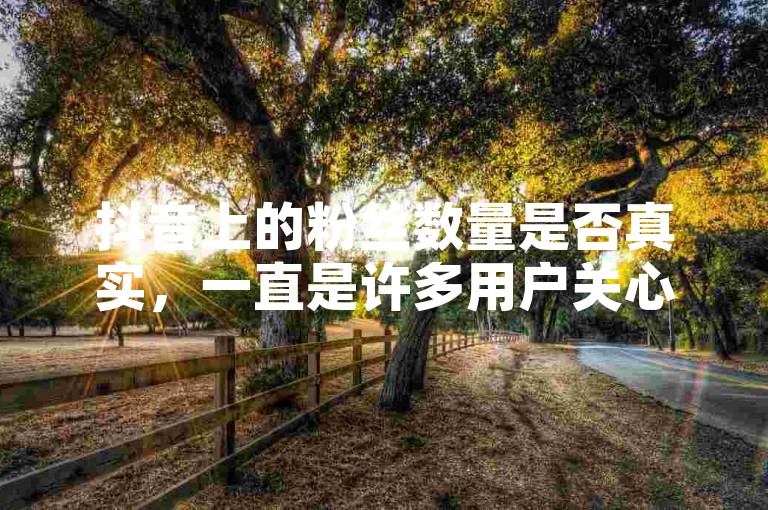 抖音上的粉丝数量是否真实，一直是许多用户关心的问题。