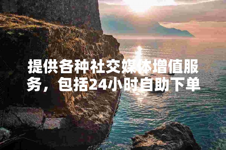 提供各种社交媒体增值服务，包括24小时自助下单的QQ空间赞、快手业务和抖音点赞。