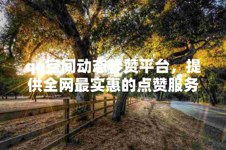 qq空间动态秒赞平台，提供全网最实惠的点赞服务。