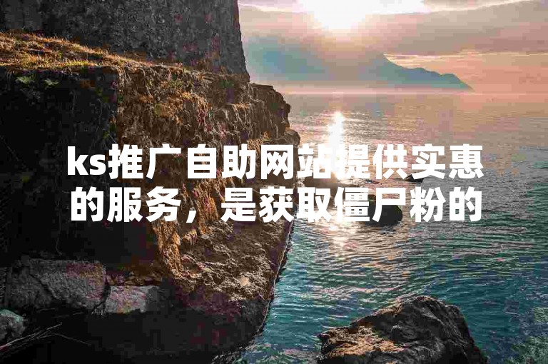 ks推广自助网站提供实惠的服务，是获取僵尸粉的便捷途径。
