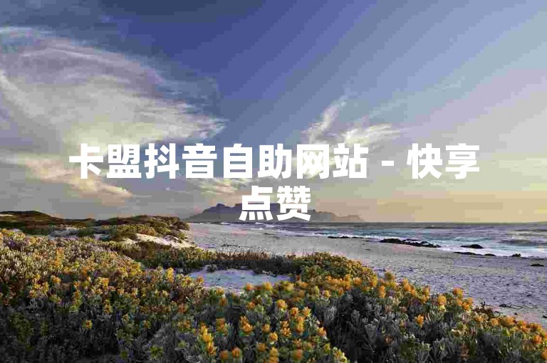 卡盟抖音自助网站 - 快享点赞