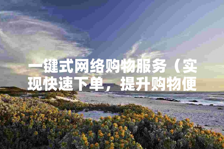 一键式网络购物服务（实现快速下单，提升购物便利性）