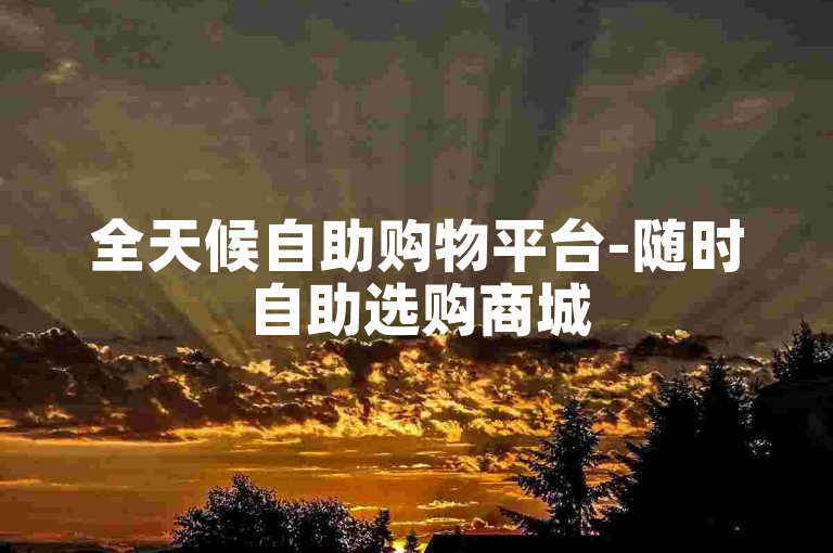 全天候自助购物平台-随时自助选购商城