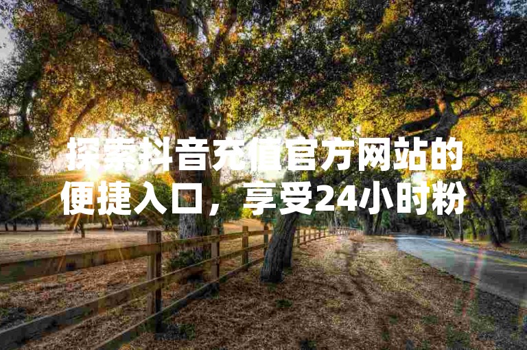 探索抖音充值官方网站的便捷入口，享受24小时粉丝增长服务及小红书点赞任务悬赏app带来的全新互动体验。
