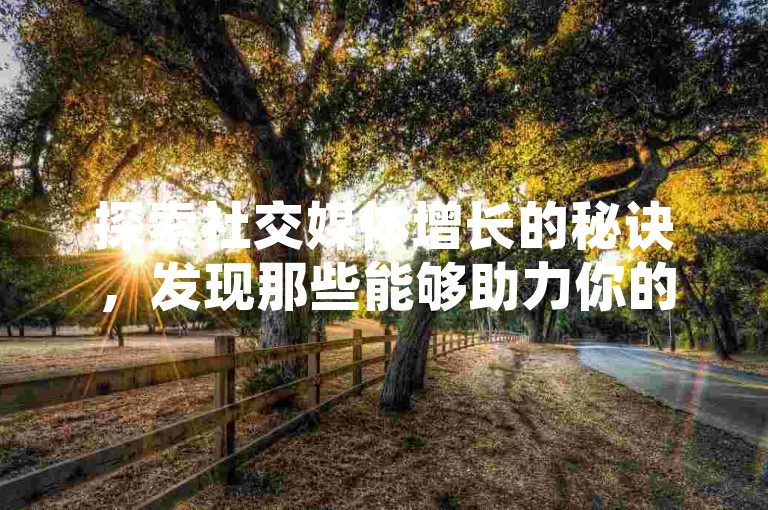 探索社交媒体增长的秘诀，发现那些能够助力你的QQ会员升级、快手粉丝激增以及王者荣耀人气飙升的实用工具和策略。