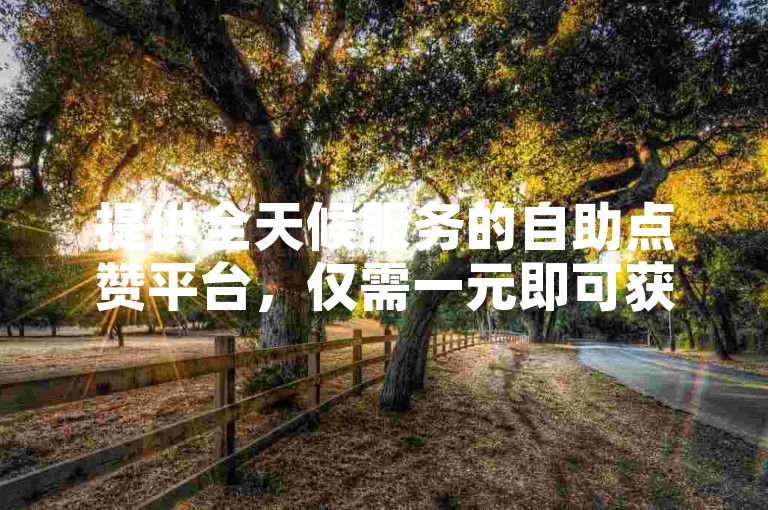 提供全天候服务的自助点赞平台，仅需一元即可获得一千个抖音赞，同时在QQ上免费领取5000赞，并通过发卡网实现自动发卡功能。