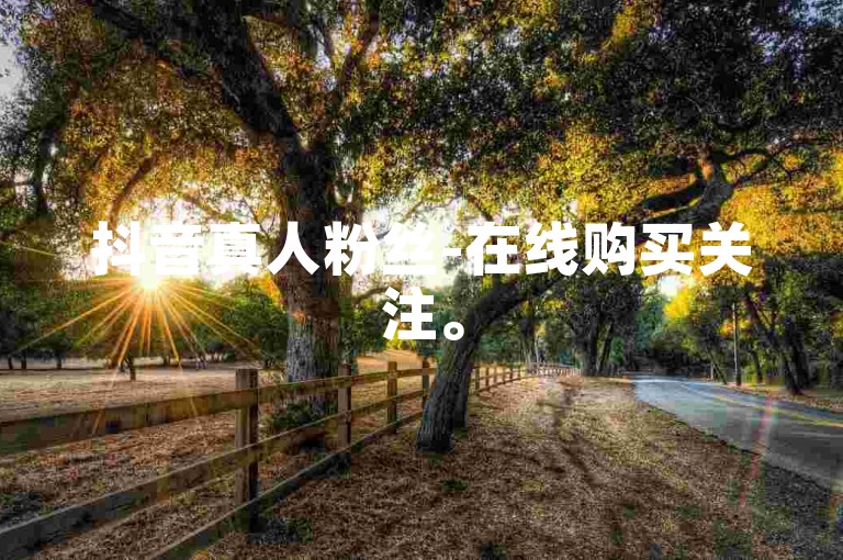 抖音真人粉丝-在线购买关注。