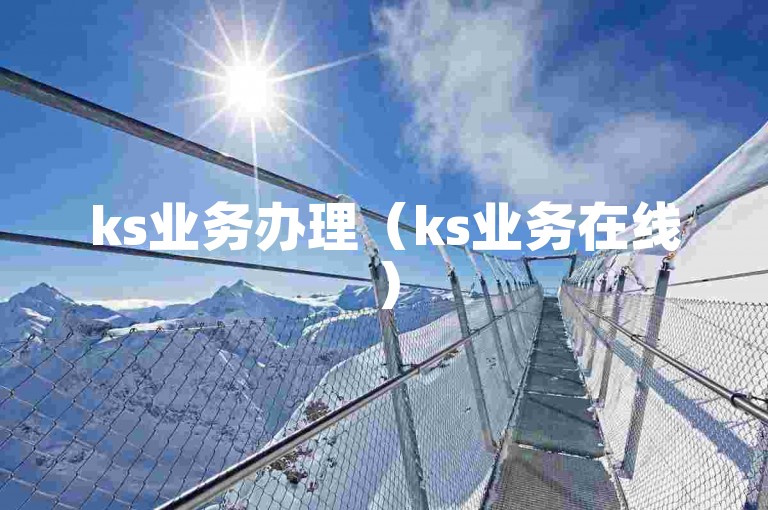 ks业务办理（ks业务在线）