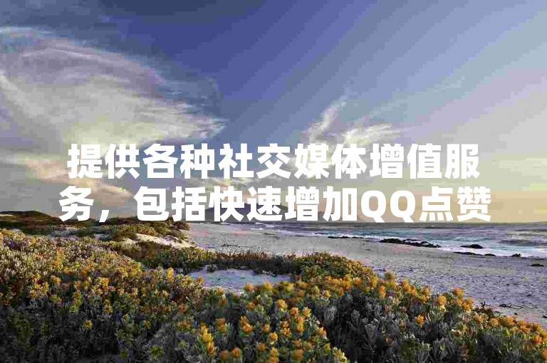提供各种社交媒体增值服务，包括快速增加QQ点赞和评论，以及快手平台上的免费点赞和评论增长工具。