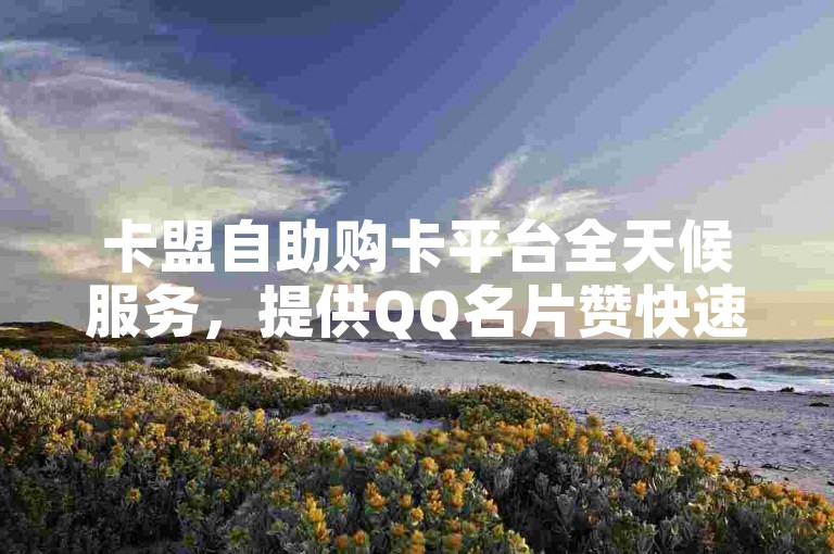 卡盟自助购卡平台全天候服务，提供QQ名片赞快速购买。