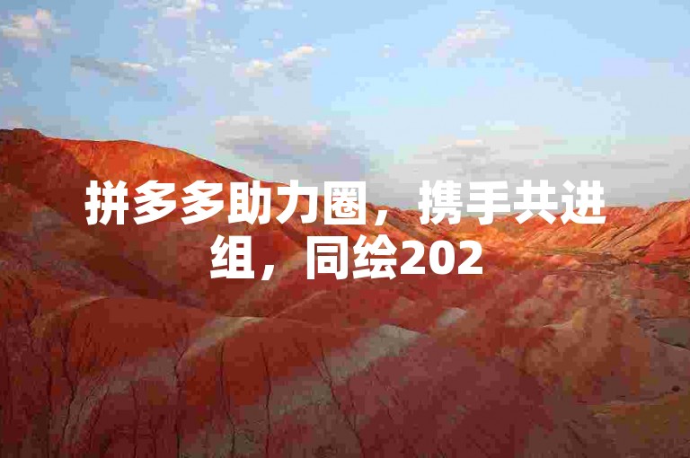 拼多多助力圈，携手共进组，同绘2025年辉煌蓝图。