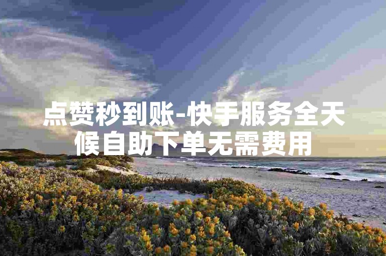 点赞秒到账-快手服务全天候自助下单无需费用