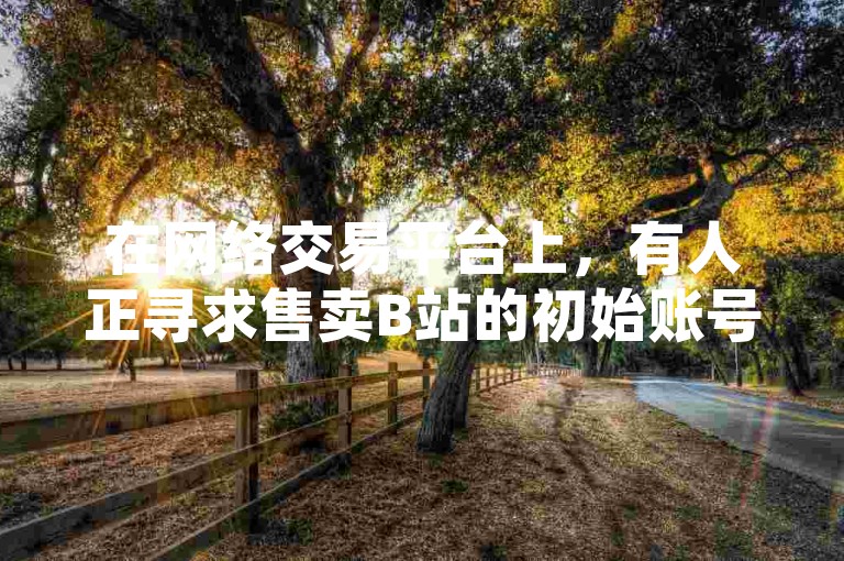 在网络交易平台上，有人正寻求售卖B站的初始账号以及提供购买拥有一万粉丝的快手账号服务，同时还有专门针对QQ名片点赞的在线商店页面。