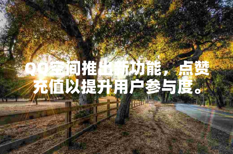 QQ空间推出新功能，点赞充值以提升用户参与度。
