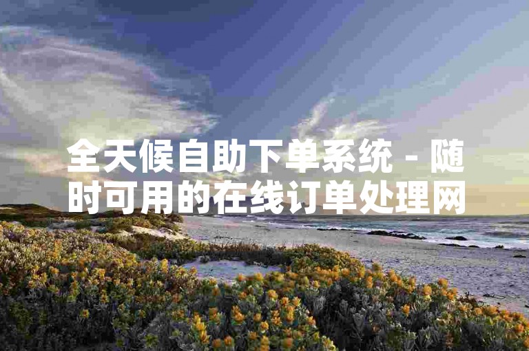 全天候自助下单系统 - 随时可用的在线订单处理网站。
