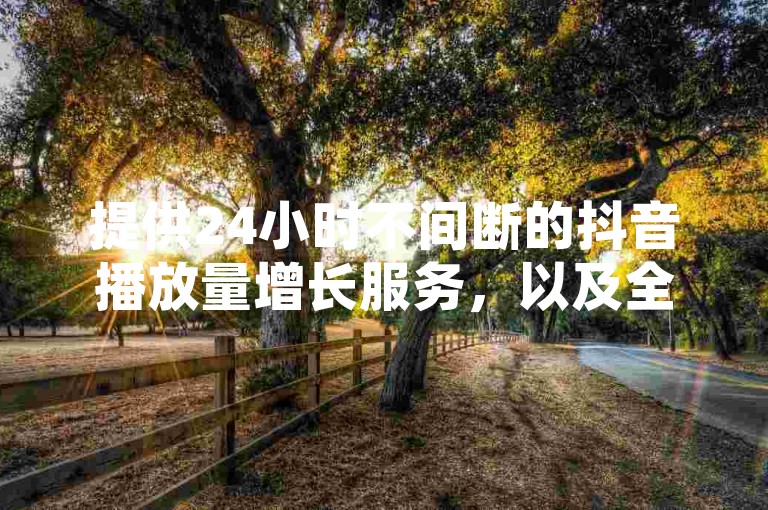 提供24小时不间断的抖音播放量增长服务，以及全网最具竞争力的价格来提升你的空间业务。