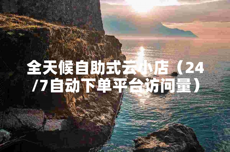 全天候自助式云小店（24/7自动下单平台访问量）