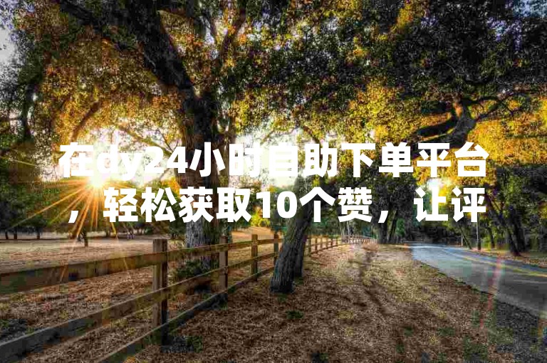 在dy24小时自助下单平台，轻松获取10个赞，让评论互动更活跃。