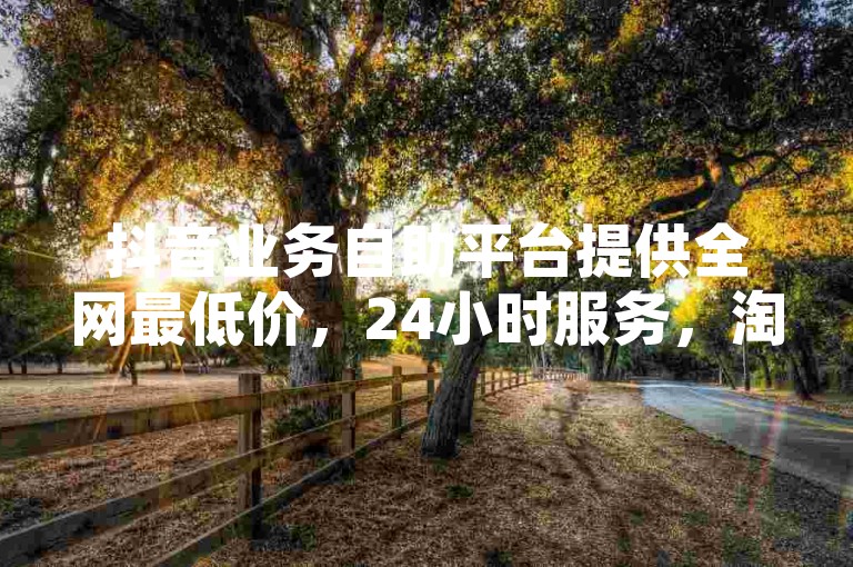抖音业务自助平台提供全网最低价，24小时服务，淘宝粉丝业务低价自助下单转发。