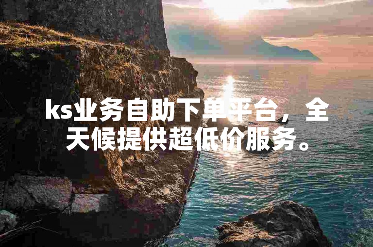 ks业务自助下单平台，全天候提供超低价服务。