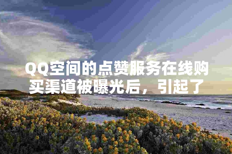 QQ空间的点赞服务在线购买渠道被曝光后，引起了广泛的关注和讨论。