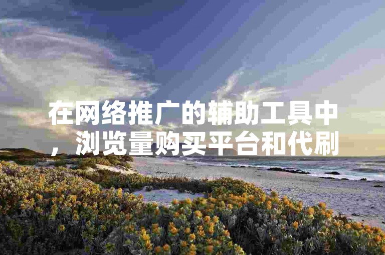 在网络推广的辅助工具中，浏览量购买平台和代刷网成为了提升页面热度的选择之一。