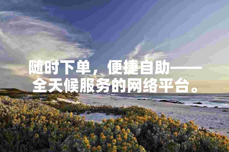 随时下单，便捷自助——全天候服务的网络平台。