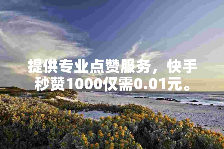 提供专业点赞服务，快手秒赞1000仅需0.01元。