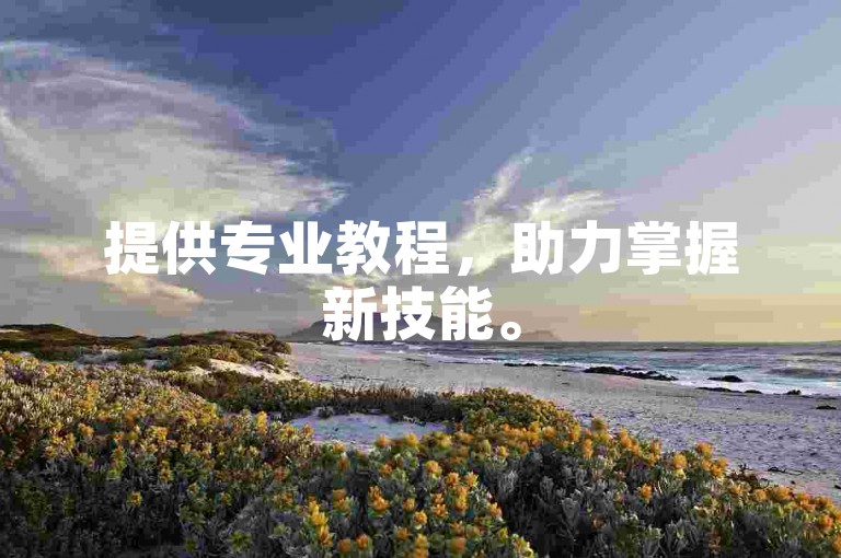 提供专业教程，助力掌握新技能。