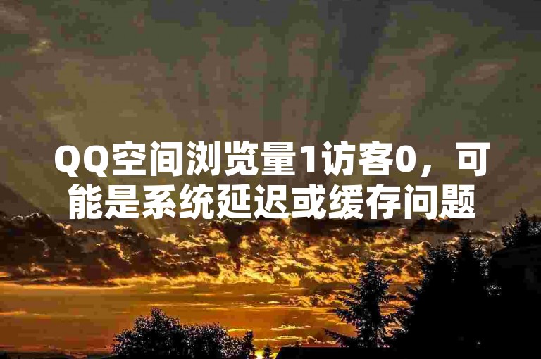 QQ空间浏览量1访客0，可能是系统延迟或缓存问题。