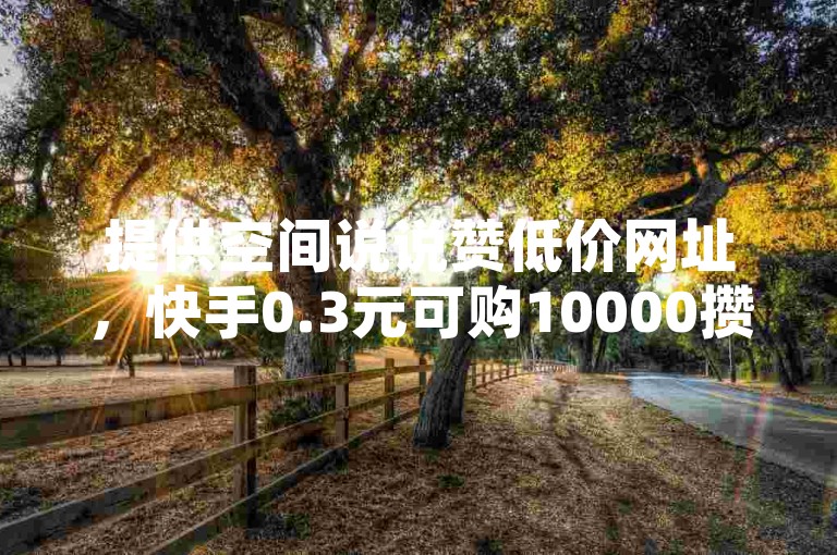 提供空间说说赞低价网址，快手0.3元可购10000攒。