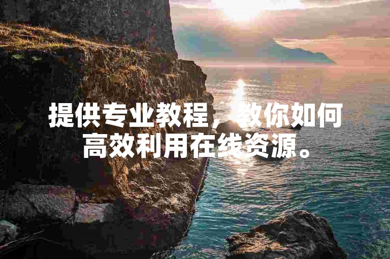 提供专业教程，教你如何高效利用在线资源。