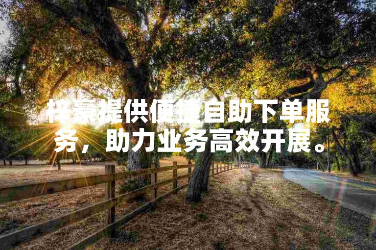 梓豪提供便捷自助下单服务，助力业务高效开展。