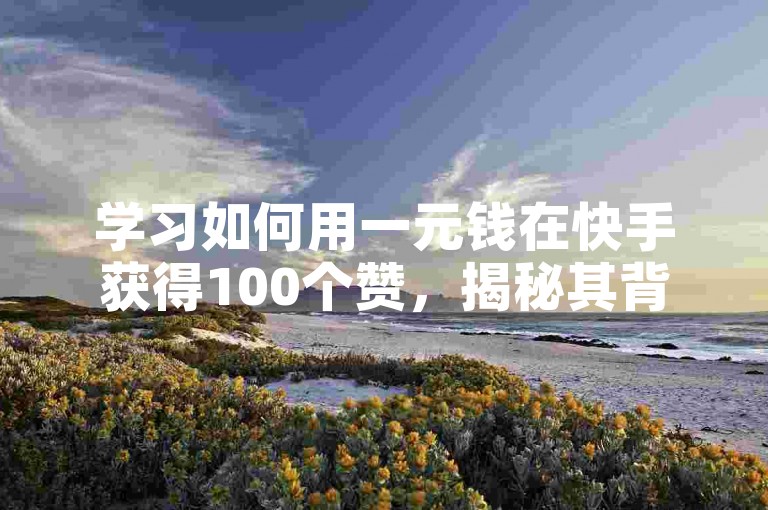 学习如何用一元钱在快手获得100个赞，揭秘其背后的方法。