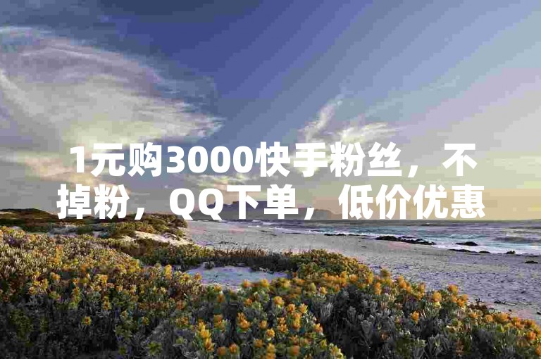 1元购3000快手粉丝，不掉粉，QQ下单，低价优惠。