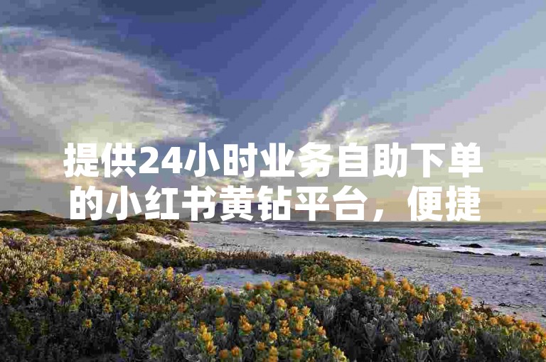 提供24小时业务自助下单的小红书黄钻平台，便捷高效。