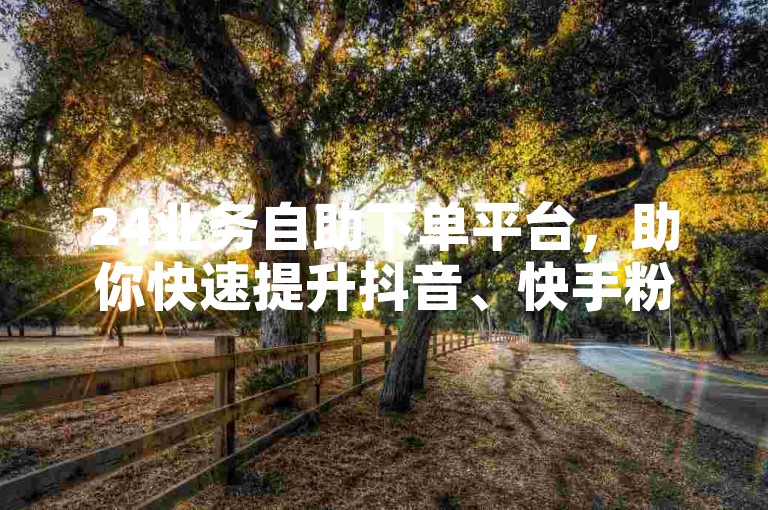 24业务自助下单平台，助你快速提升抖音、快手粉丝量。