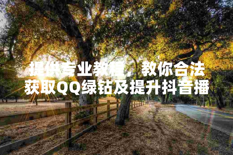 提供专业教程，教你合法获取QQ绿钻及提升抖音播放量。
