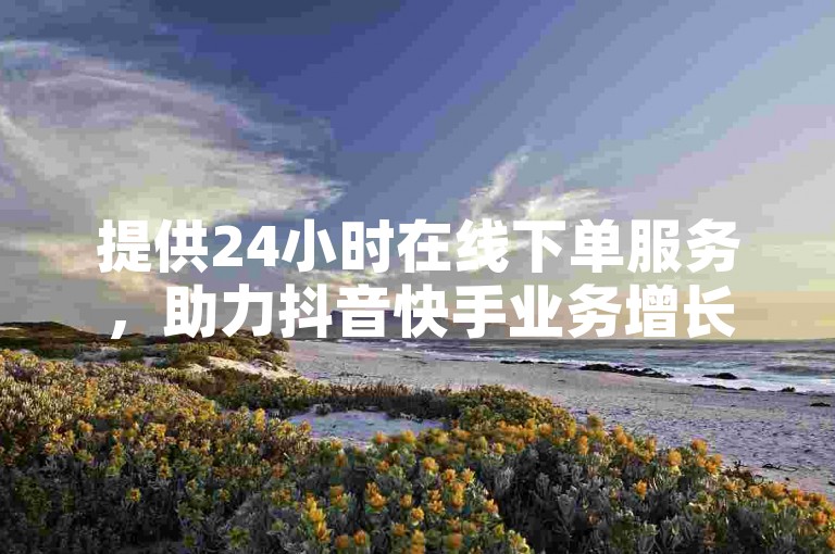 提供24小时在线下单服务，助力抖音快手业务增长。