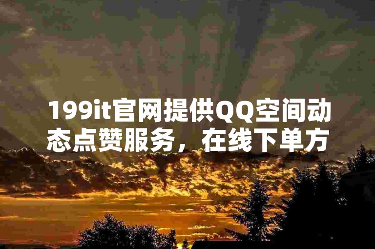199it官网提供QQ空间动态点赞服务，在线下单方便快捷。