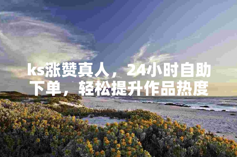 ks涨赞真人，24小时自助下单，轻松提升作品热度。