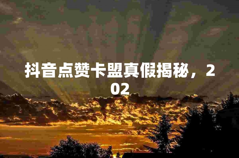 抖音点赞卡盟真假揭秘，2025年必学的真实性解析。