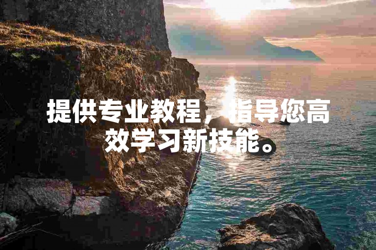 提供专业教程，指导您高效学习新技能。