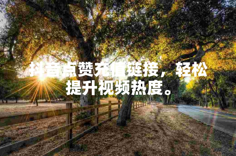 抖音点赞充值链接，轻松提升视频热度。