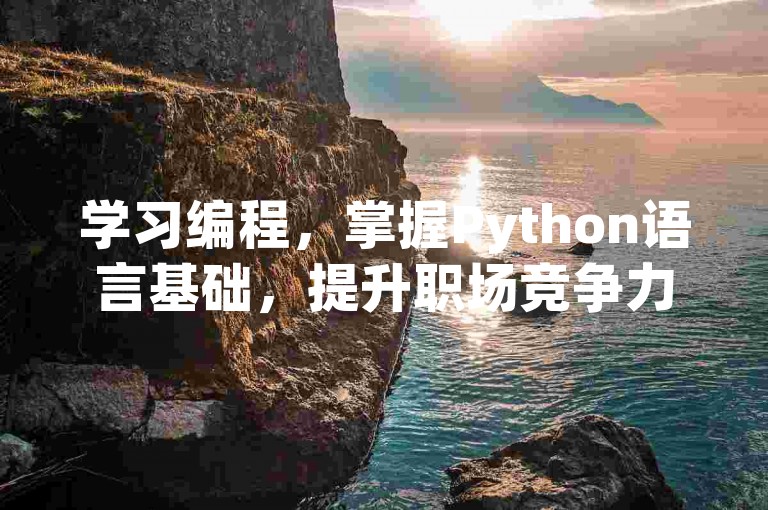 学习编程，掌握Python语言基础，提升职场竞争力。