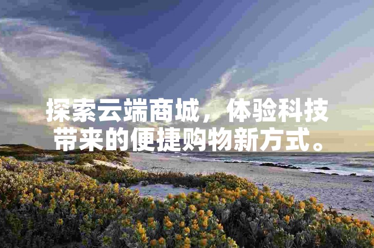 探索云端商城，体验科技带来的便捷购物新方式。