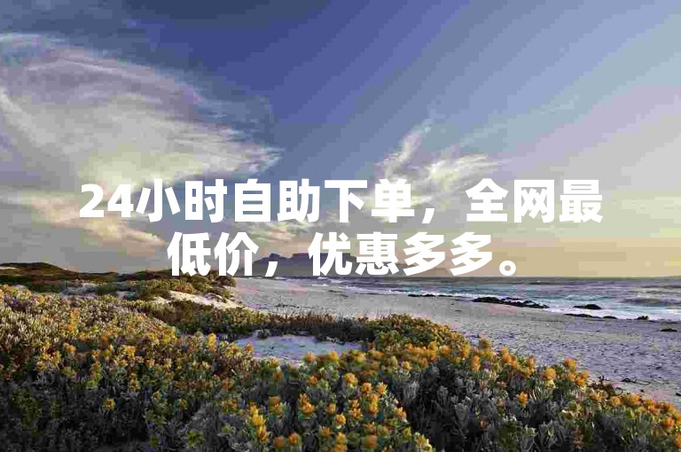 24小时自助下单，全网最低价，优惠多多。
